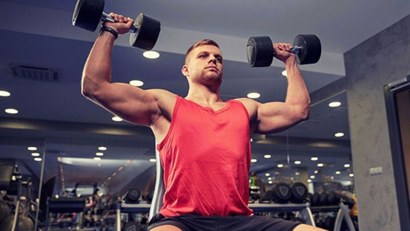 tập tay với tạ đơn