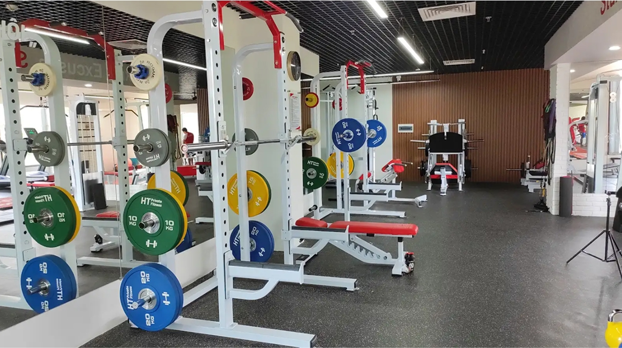 khung gánh tạ phòng gym HT Private Fitness, HPF, Ngoại Giao Đoàn, N03T7 Ngoại Giao Đoàn,
