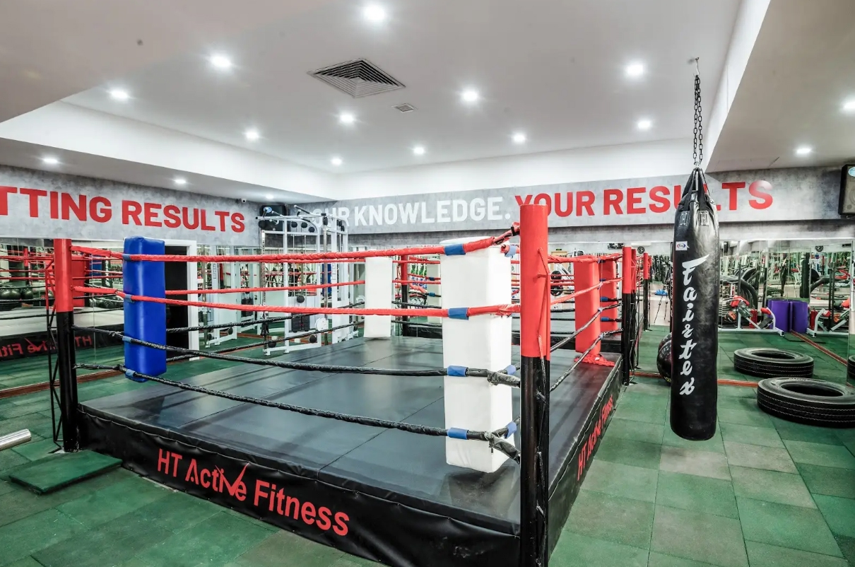 sàn boxing phòng gym HT Active Fitness - Số 1 Thái Hà