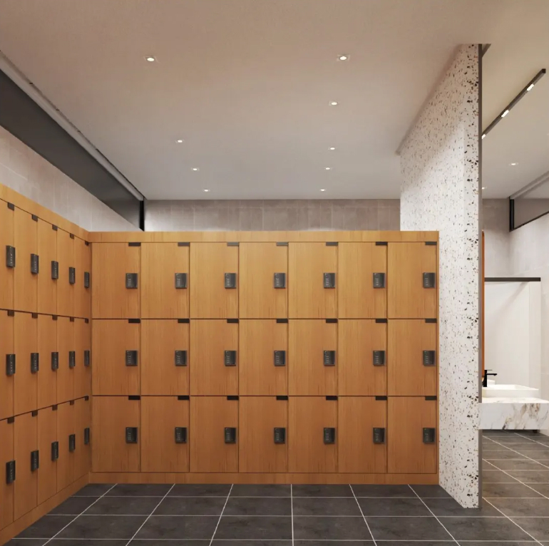 tiện ích tủ đồ phòng gym HT Exclusive Fitness, HEF, HT Fitness, 23 Lê Văn Lương,