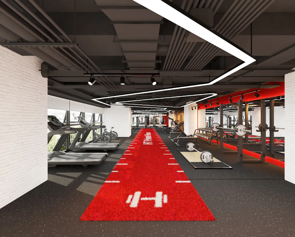 khu vực tập gym tự do HT Exclusive Fitness, HEF, HT Fitness, 23 Lê Văn Lương,