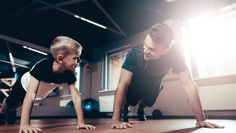 các bài tập gym cho trẻ em