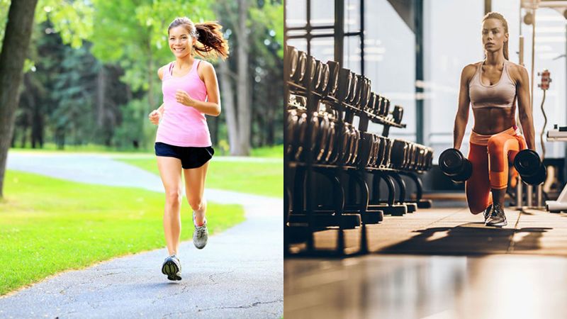 sáng chạy bộ chiều tập thể hình có được không