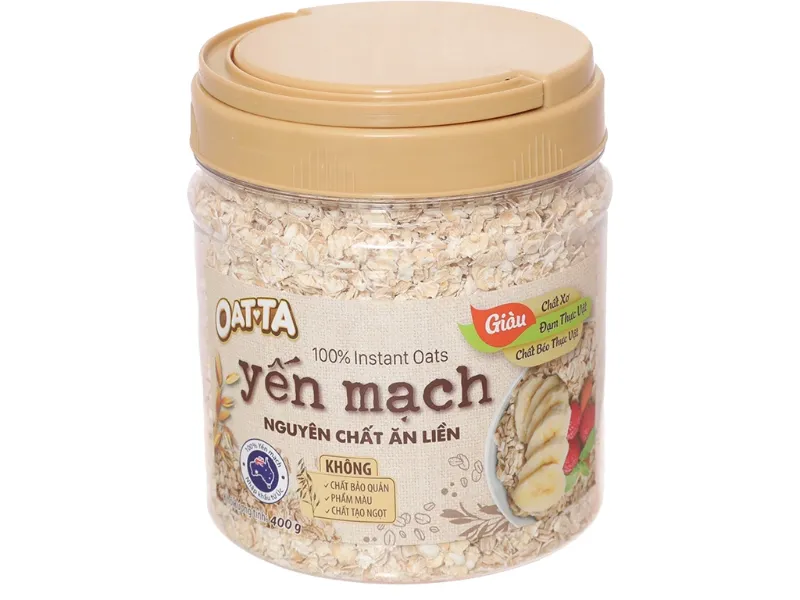 100g yến mạch bao nhiêu calo