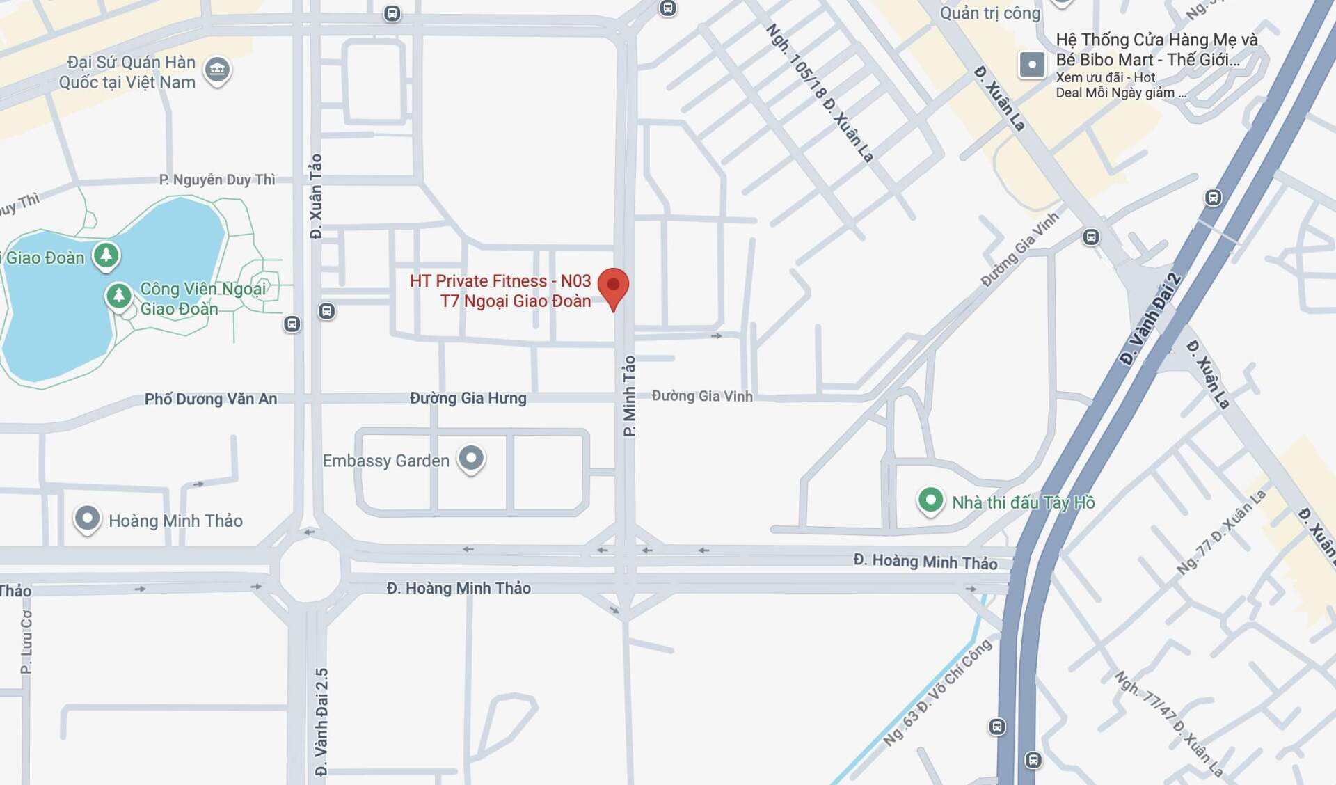 HT Private Fitness, HPF, Ngoại Giao Đoàn, N03T7 Ngoại Giao Đoàn,