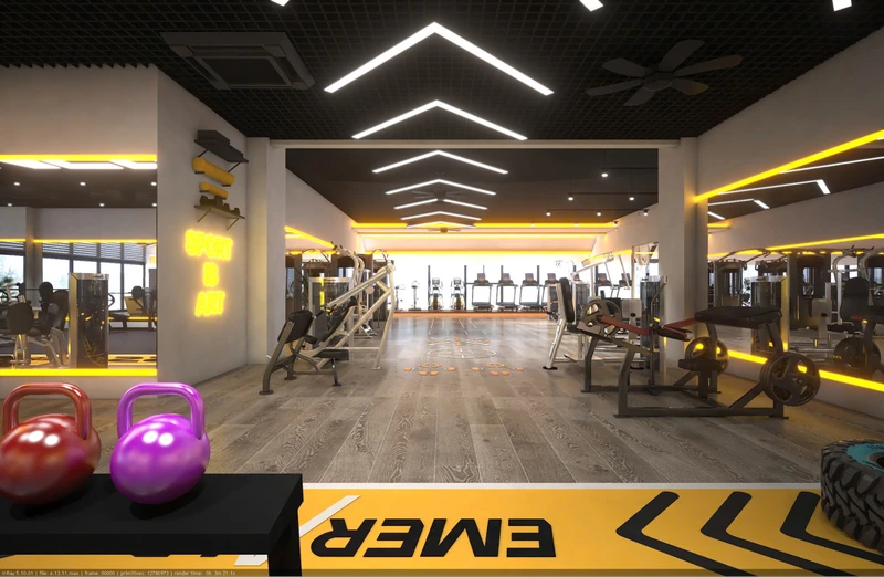 phòng gym khu vực hoàng mai Emerald Fitness & Yoga