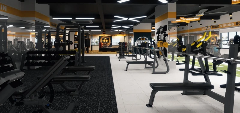 phòng gym khu vực hoàng mai AuFit Gym & Kickboxing