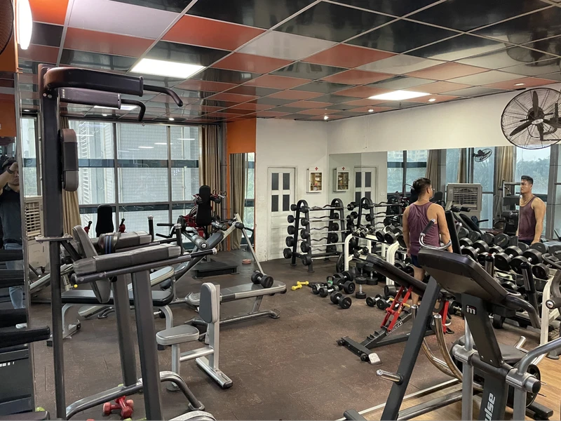 phòng gym quận hoàng mai Goldsfitness