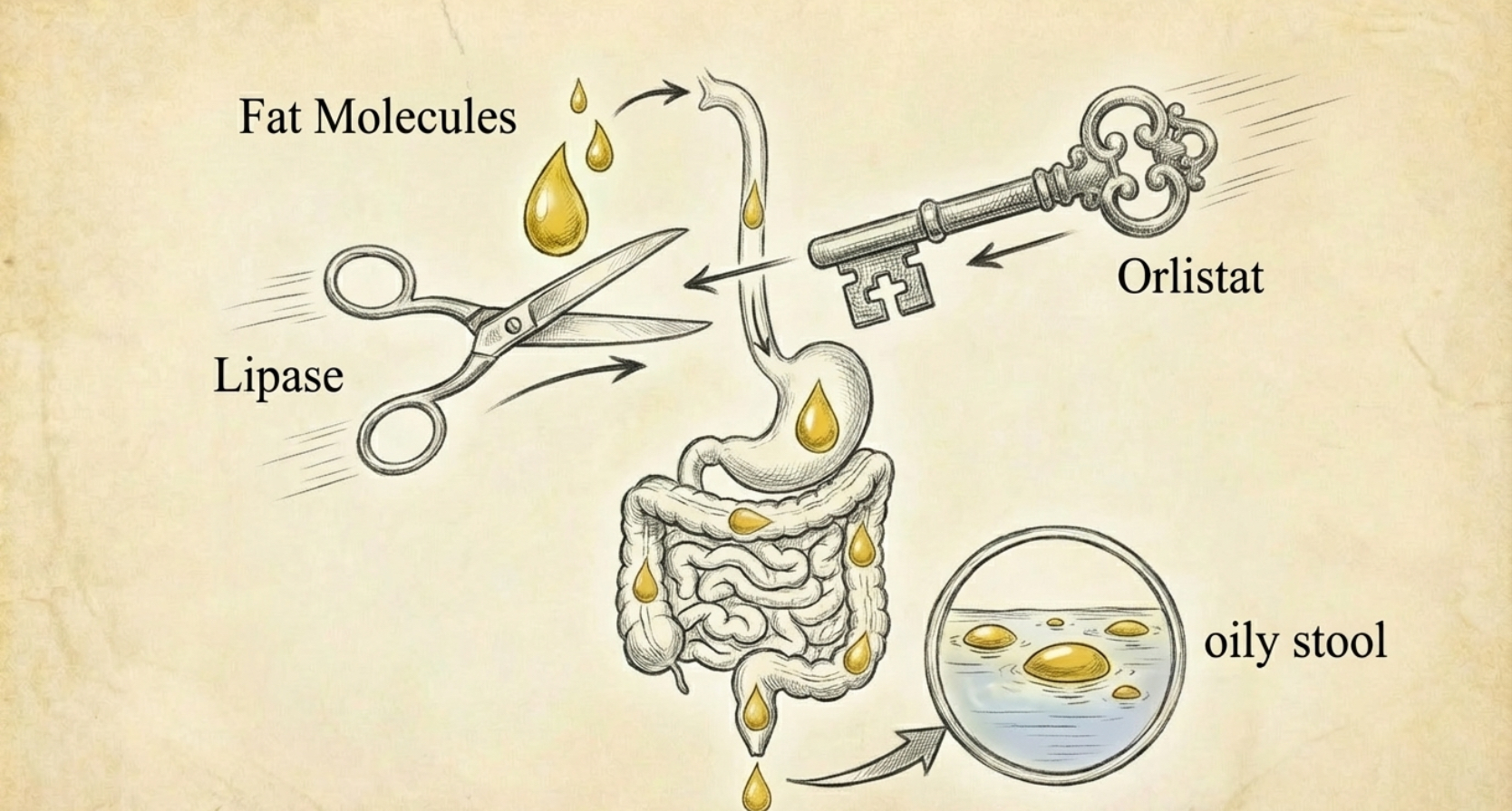 ức chế enzyme lipase