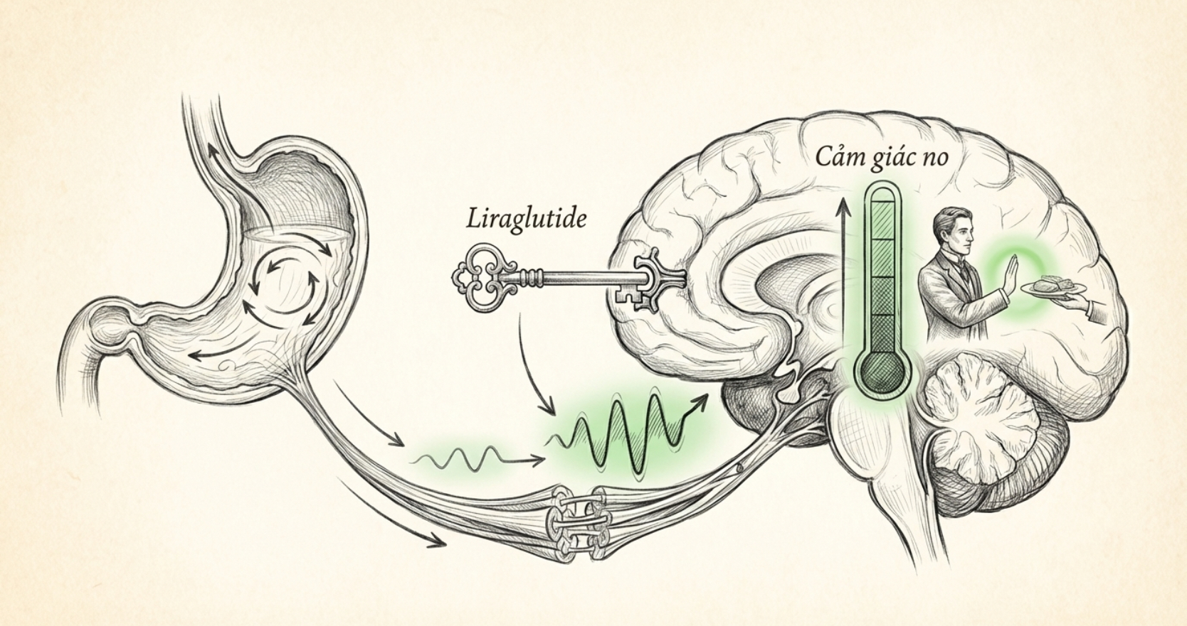 điều hòa cảm giác no và tốc độ tiêu hóa