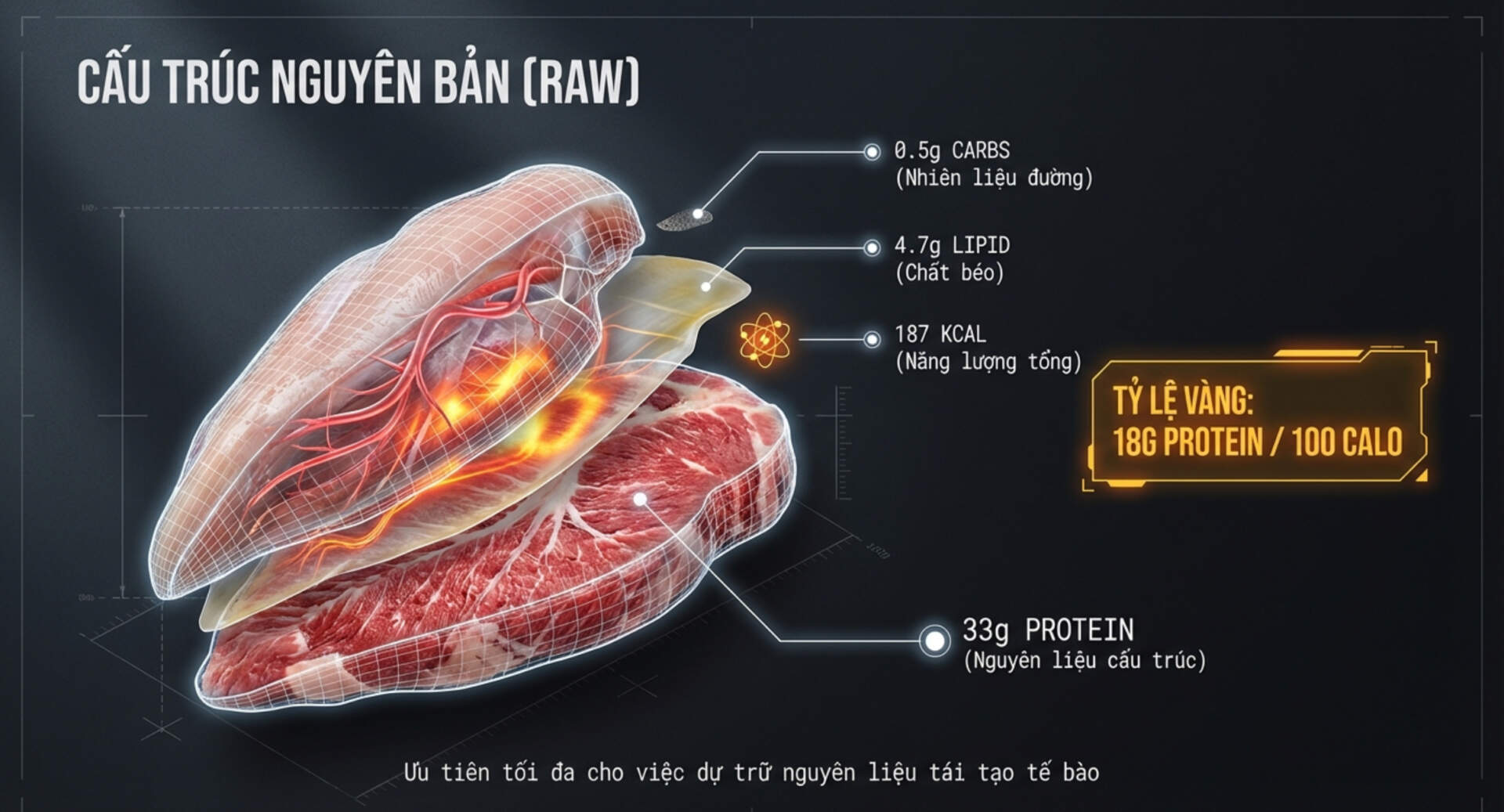 Cấu trúc nguyên bản ức gà